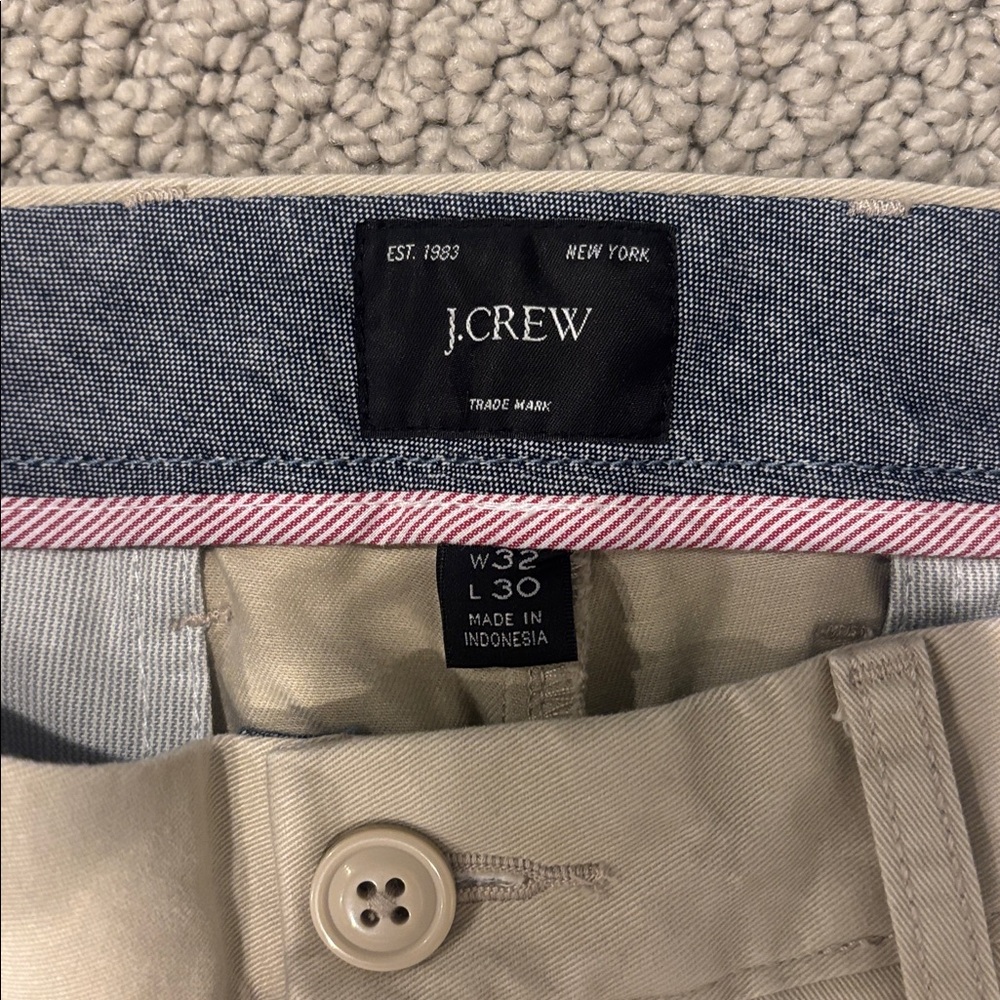 J.Crew Mens 770 Straight Khaki Pants 32x30 - Picture 2 of 9